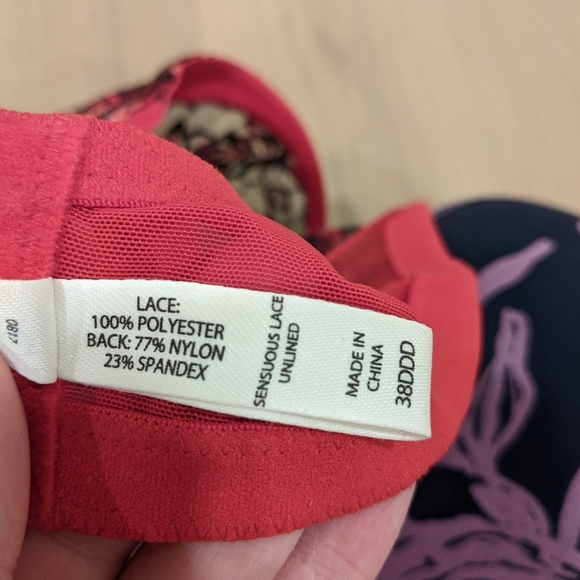 Soma black and red lace bra - Picture 4 of 10